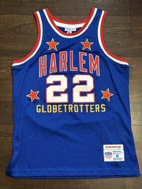 HARLEM GLOBETROTTERS (CURLEY NEAL #22) RINGS & CRWNS CLASSIC JERSEY (LRG) Medium